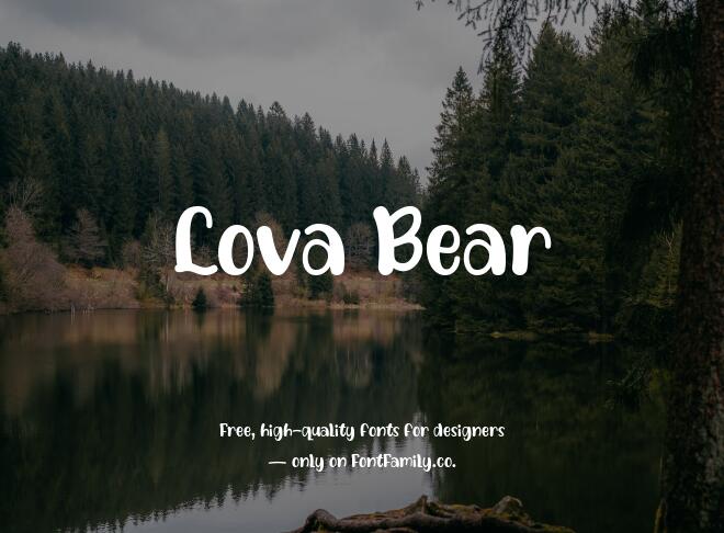 Lova Bear Font