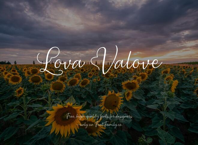 Lova Valove Font