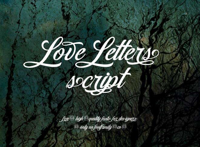 Love Letters Script Font