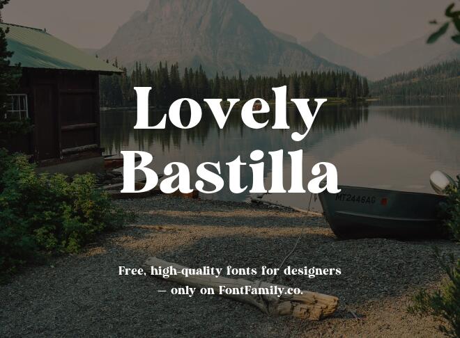 Lovely Bastilla Font