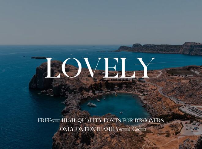 Lovely Font