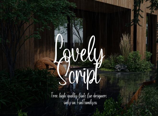 Lovely Script Font