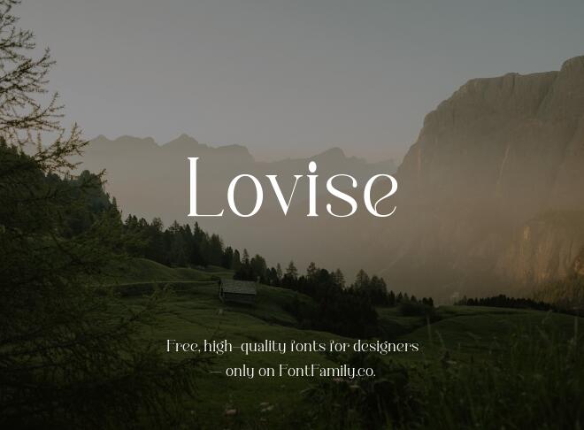 Lovise Font