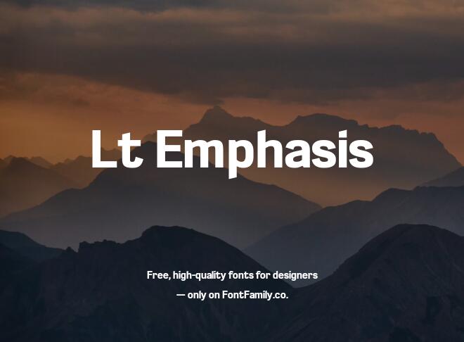 Lt Emphasis Font