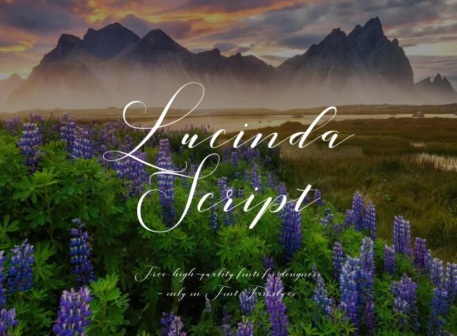 Lucinda Script Font