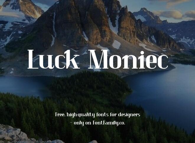 Luck Moniec Font