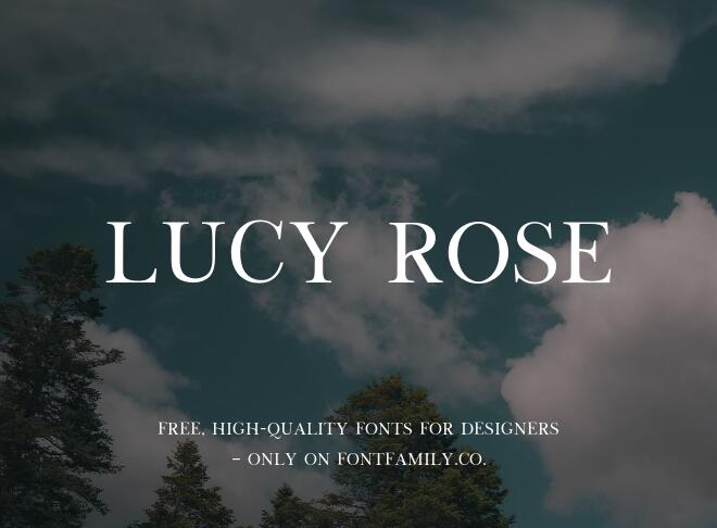 Lucy Rose Font