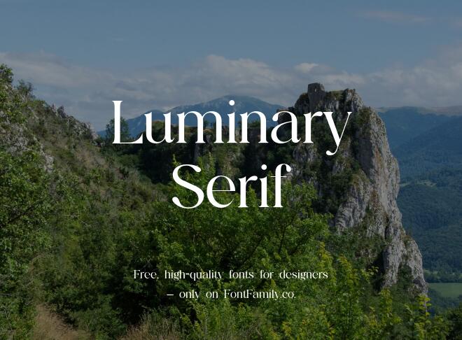 Luminary Serif Font Family