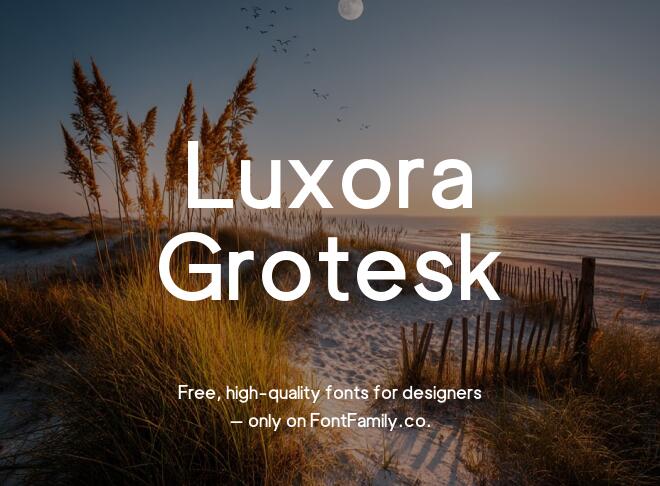 Luxora Grotesk Font