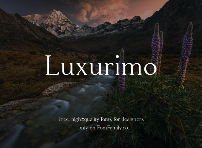 Luxurimo Font