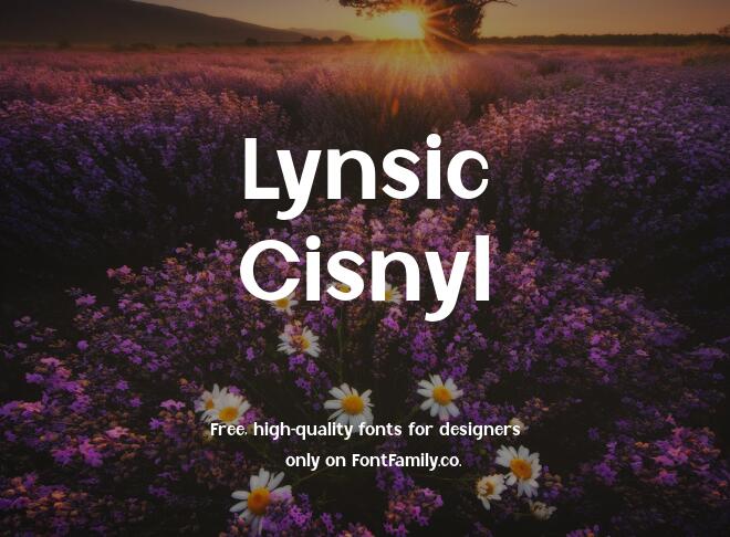 Lynsic Cisnyl Font