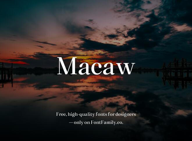 Macaw Font