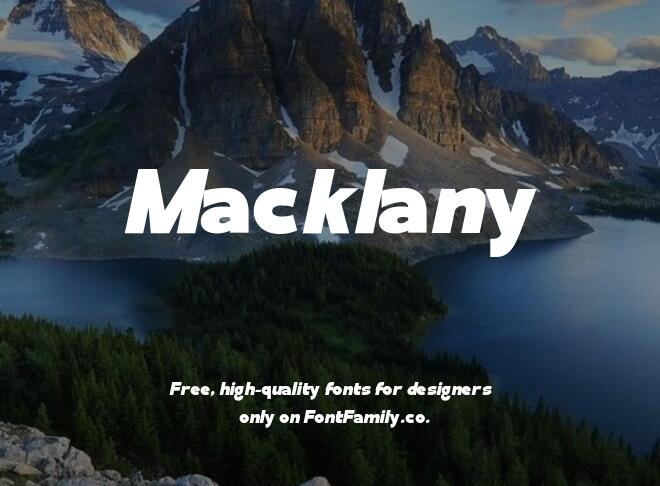 Macklany Font