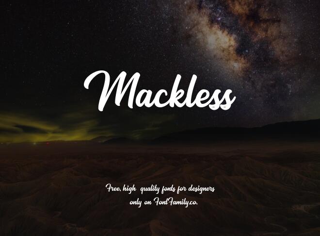 Mackless Font