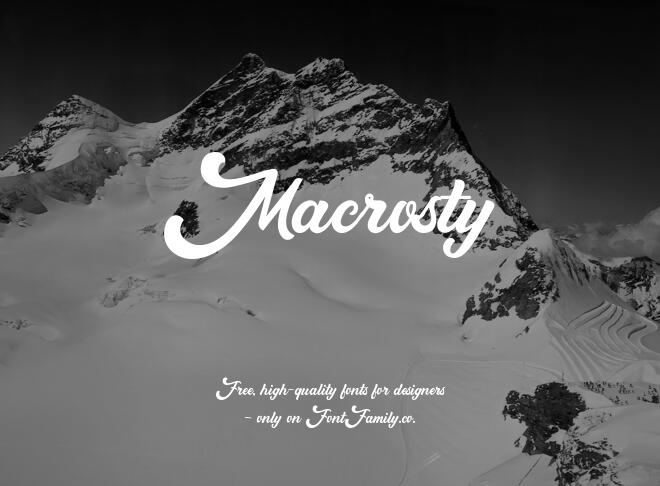 Macrosty Font