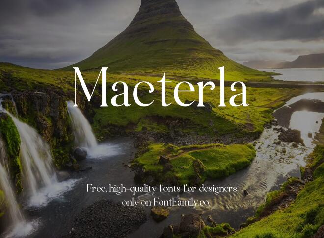 Macterla Font