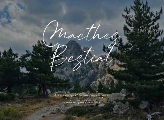 Macthes Bestial Font