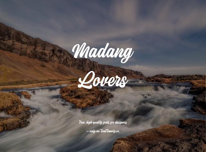 Madang Lovers Font