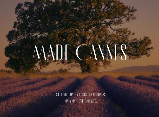 Made Cannes Font