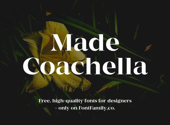 Made Coachella Font