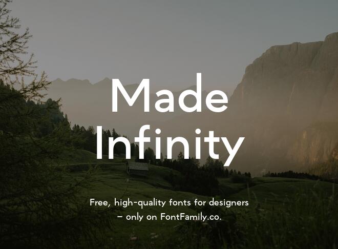 Made Infinity Font