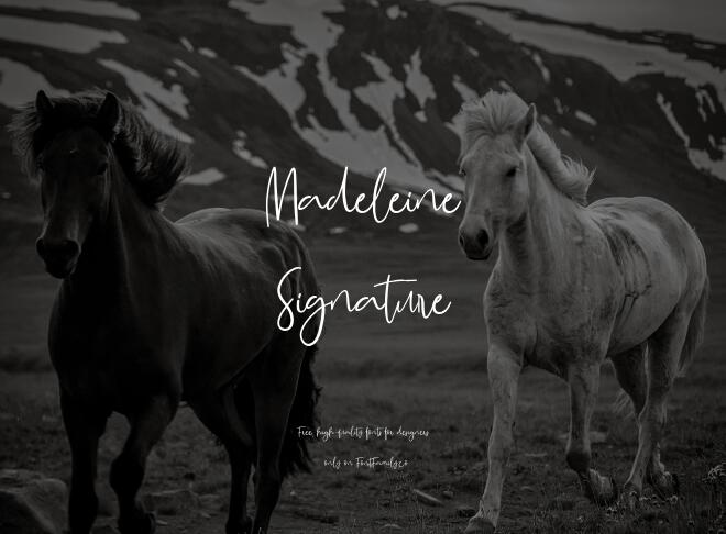 Madeleine Signature Font