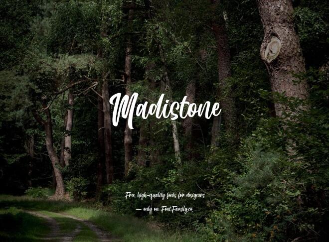 Madistone Font