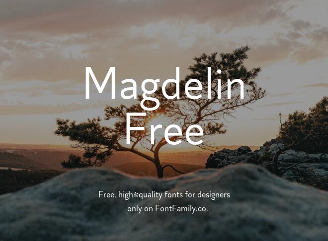 Magdelin Free Font