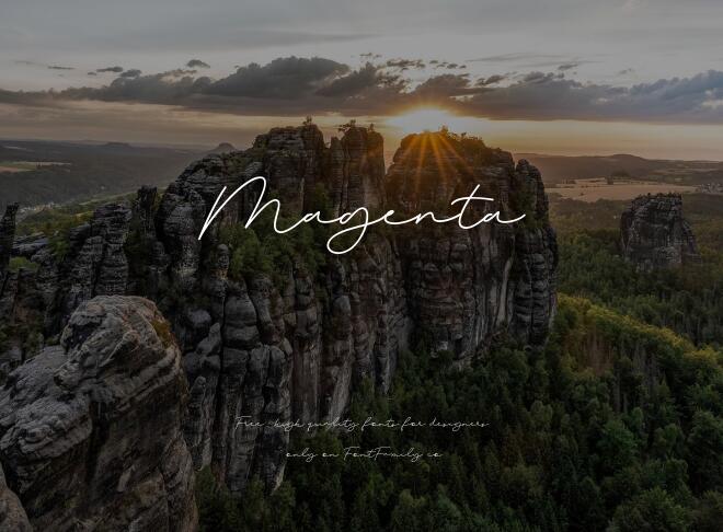 Magenta Font