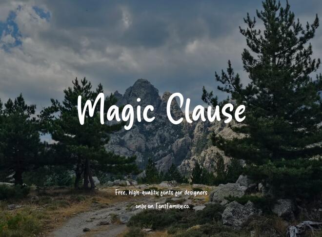 Magic Clause Font