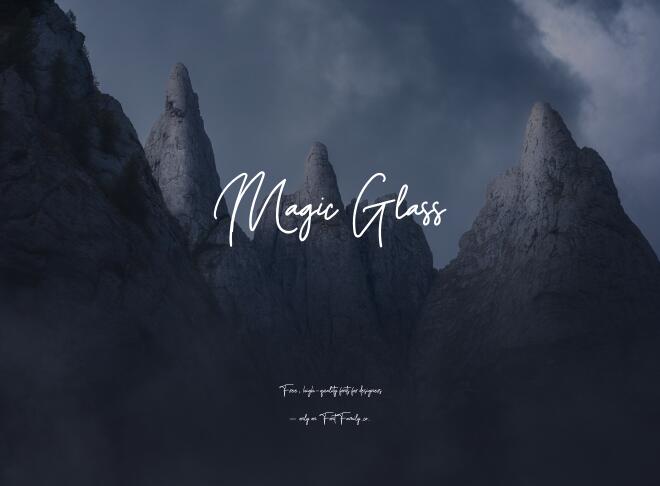 Magic Glass Font