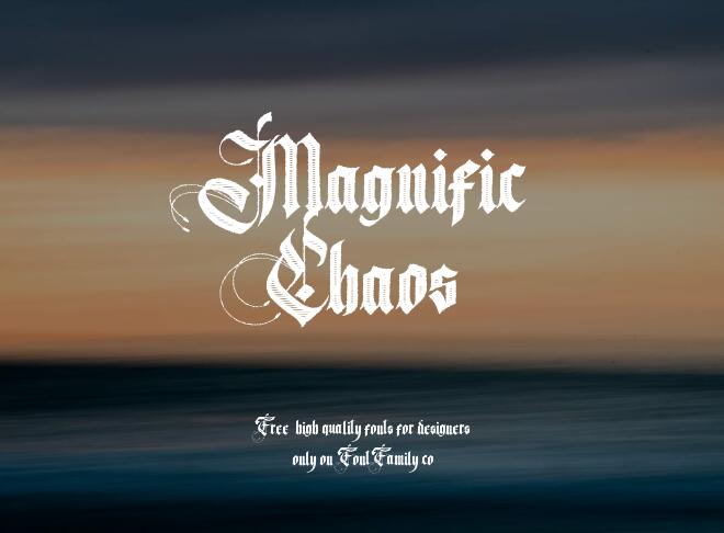 Magnific Chaos Font