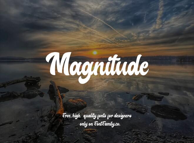 Magnitude Font