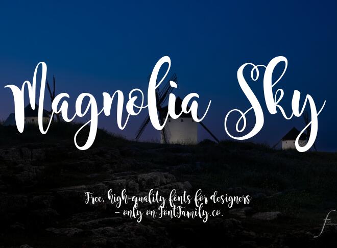 Magnolia Sky Font