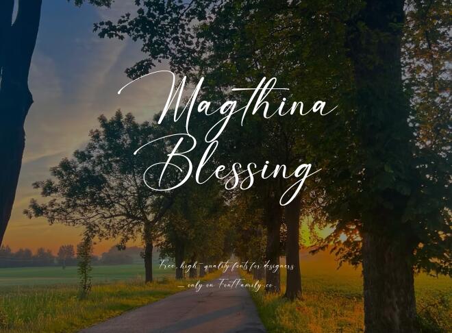Magthina Blessing Font