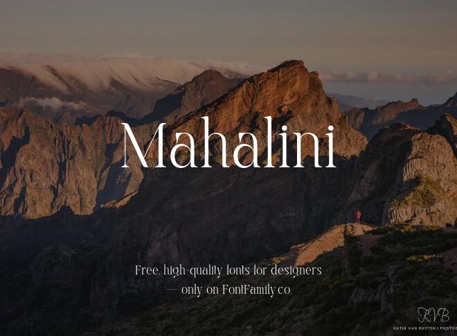 Mahalini Font