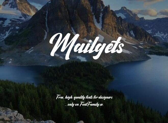 Mailgets Font