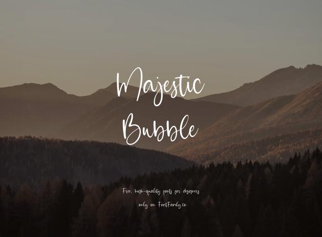 Majestic Bubble Font