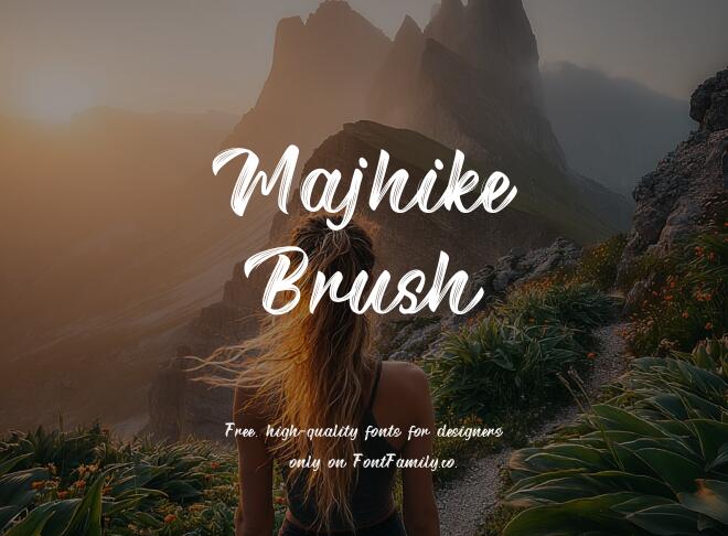 Majhike Brush Font