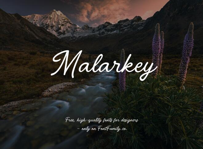 Malarkey Font