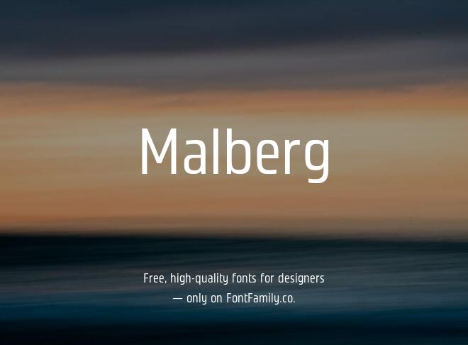 Malberg Font