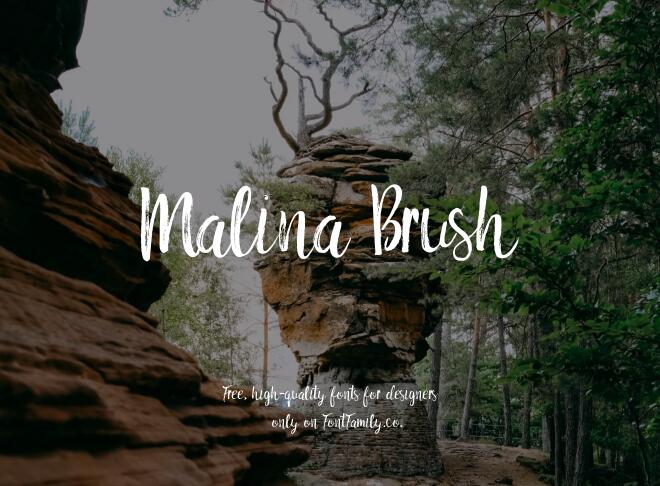 Malina Brush Font