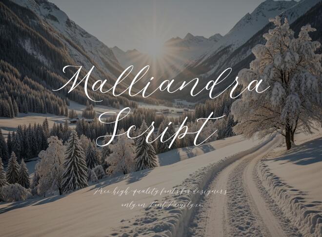 Malliandra Script Font