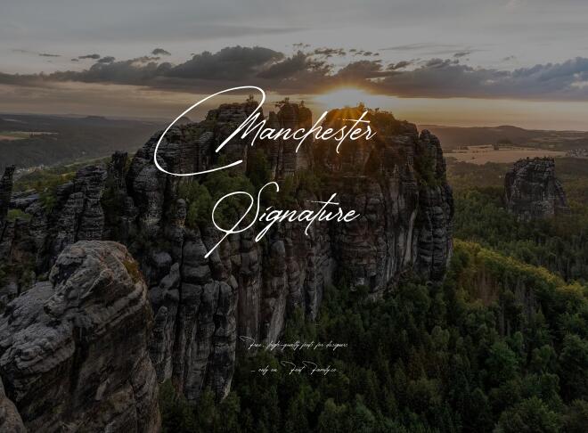 Manchester Signature Font