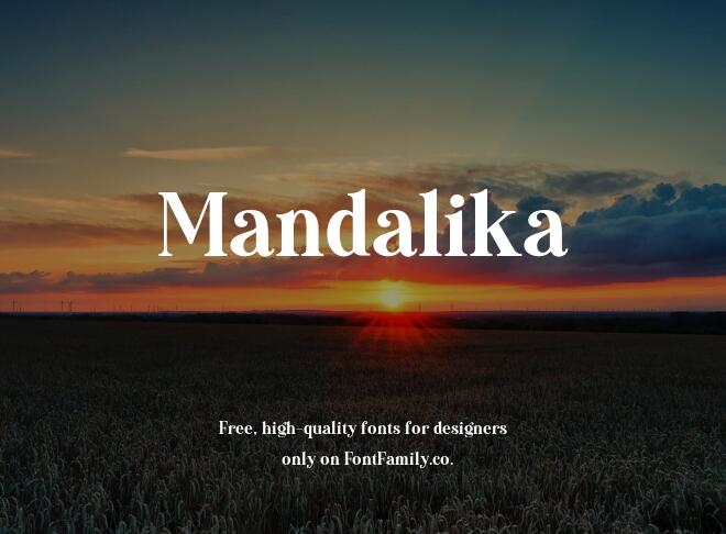 Mandalika Font