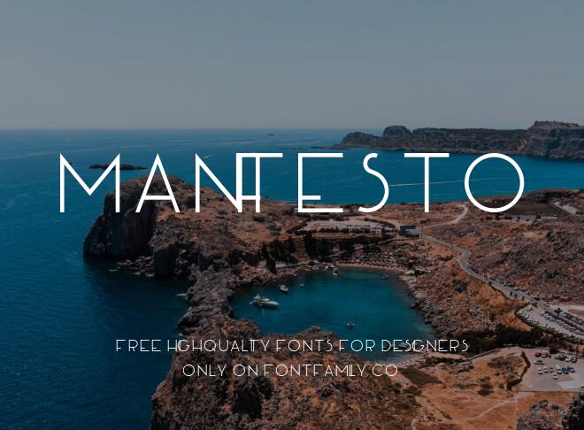 Manifesto Font