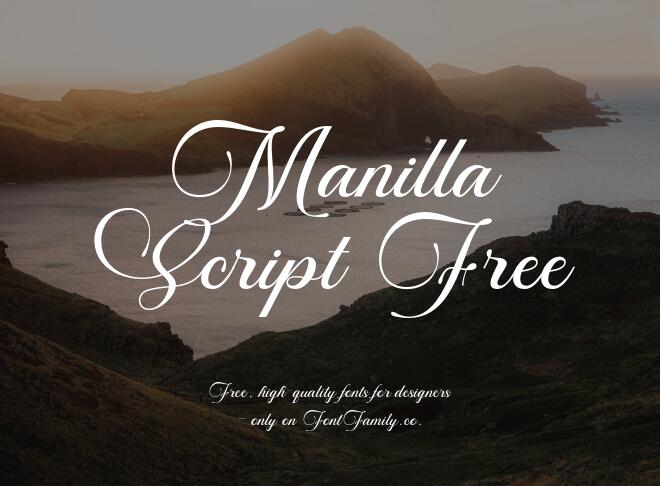Manilla Script Free Font