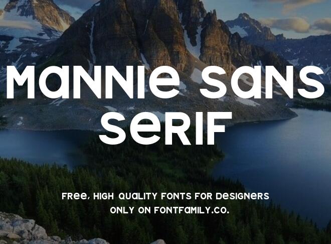 Mannie Sans Serif Font