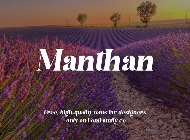 Manthan Font