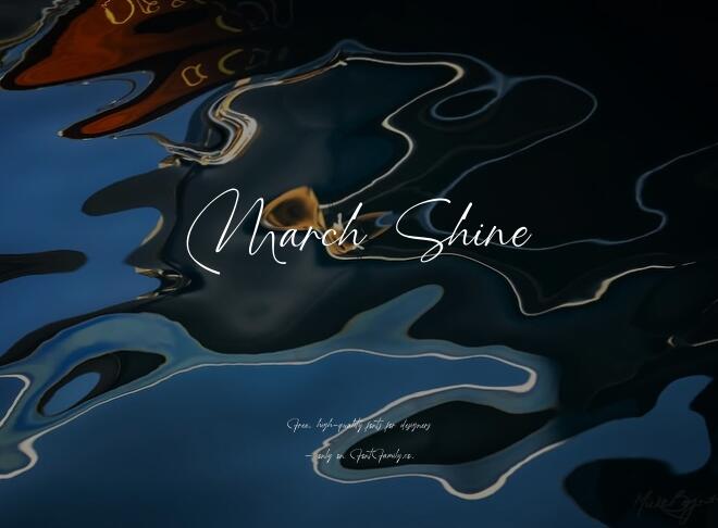March Shine Font